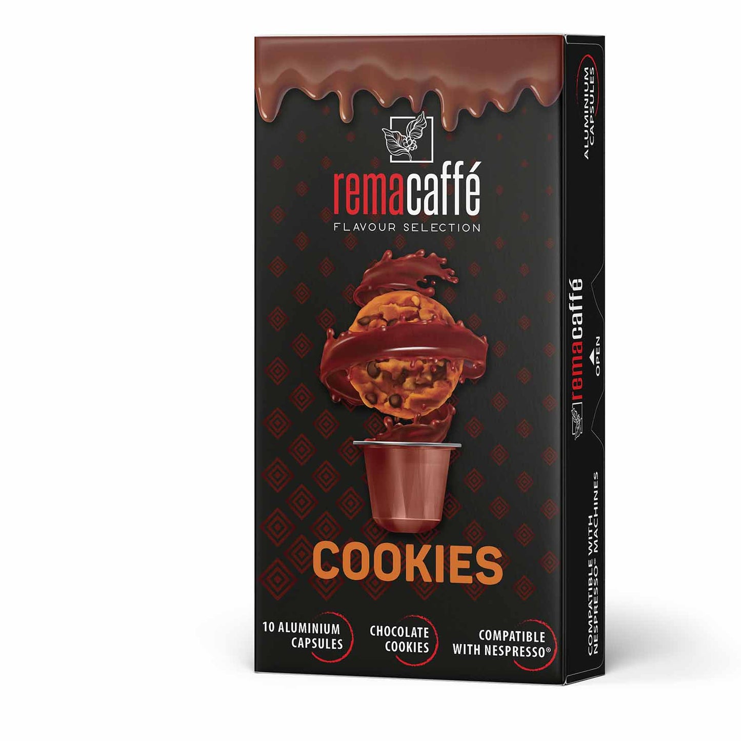 Capsule REMACAFFÉ COOKIES, 10 buc., pentru aparate de cafea NESPRESSO