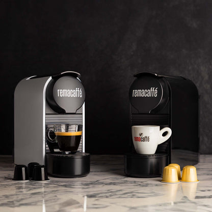 Aparat de cafea REMACAFÉ Alfa Slim, set cu 200 de capsule