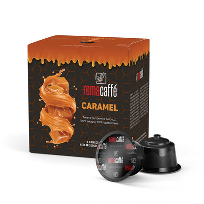 REMACAFÉ capsule de caramel, 16 buc., compatibile cu aparatele de cafea Nescafe Dolce Gusto