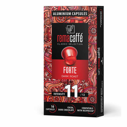 Capsule REMACAFFÈ Forte, 10 buc., pentru aparate de cafea NESPRESSO