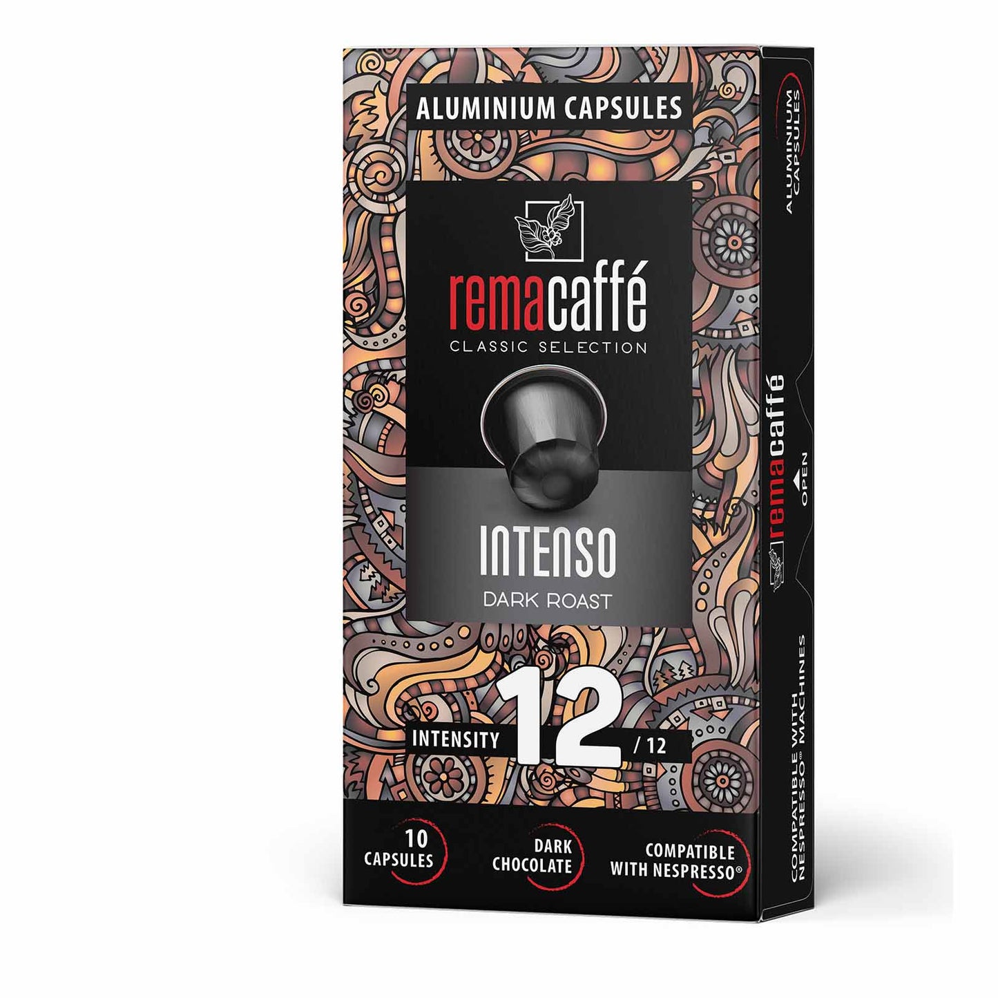 Capsule REMACAFFЕ Intenso, 10 buc., pentru aparate de cafea NESPRESSO