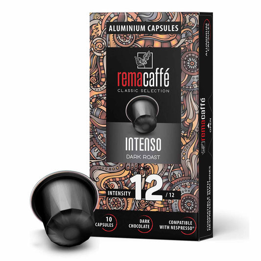 Capsule REMACAFFЕ Intenso, 10 buc., pentru aparate de cafea NESPRESSO