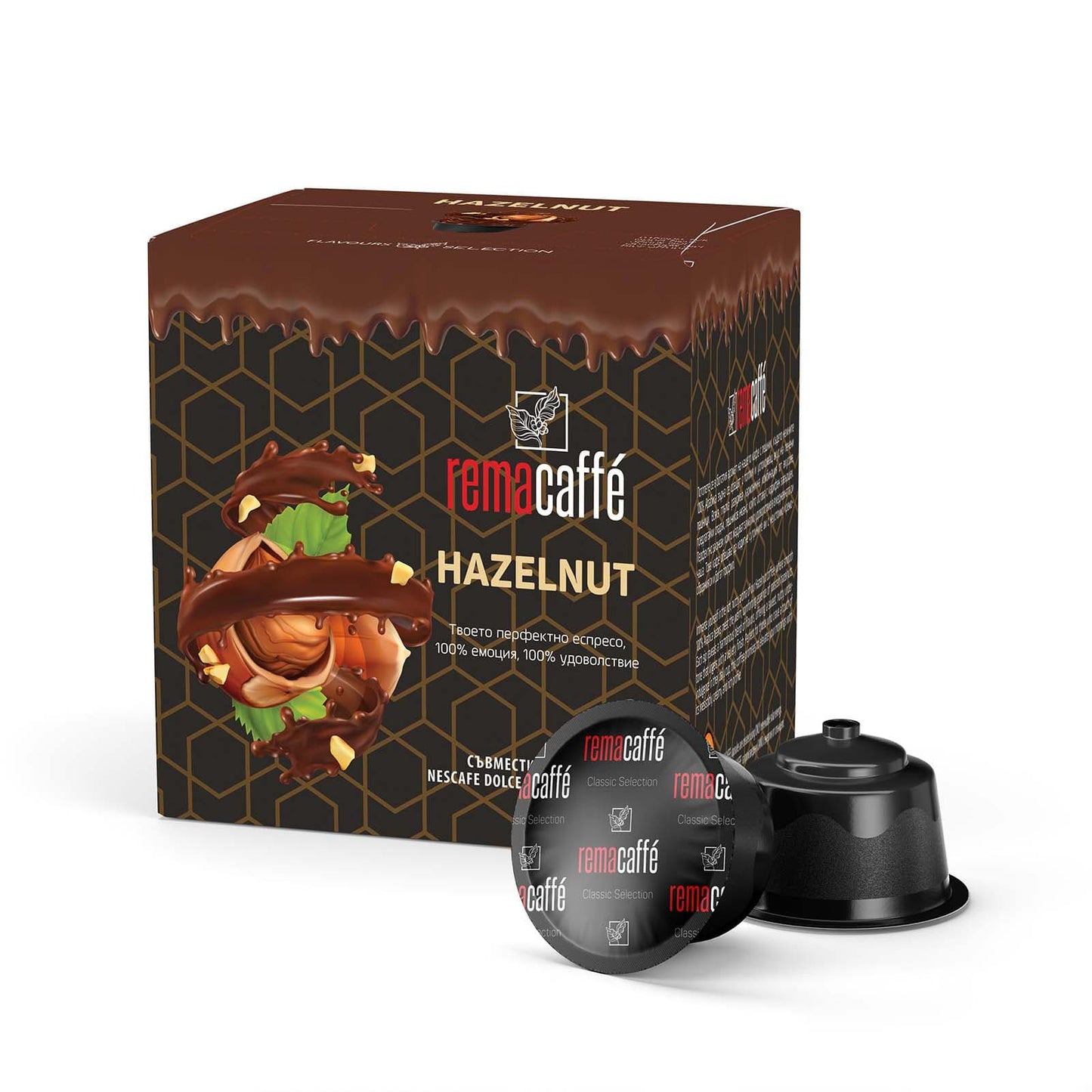 REMACAFÉ capsule de alune, 16 buc., compatibile cu aparatele de cafea Nescafe Dolce Gusto