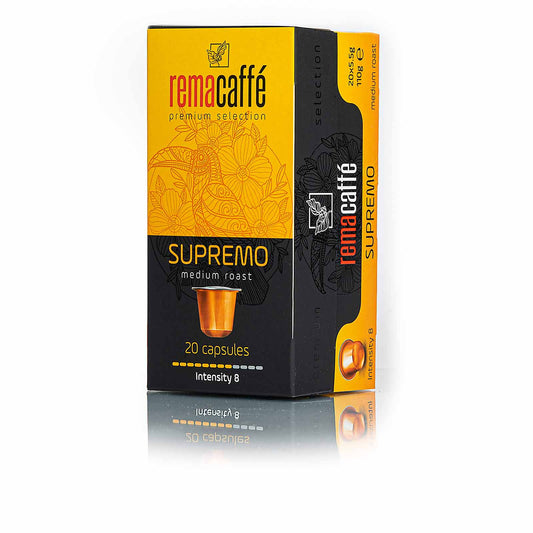Capsule REMACAFFE Supremo, 20 buc., pentru aparate de cafea NESPRESSO